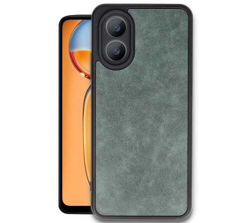 Oppo A38 Kılıf Aras Deri Kapak - Koyu Yeşil Oppo A38 Kılıf Aras Deri Kapak - Koyu Yeşil