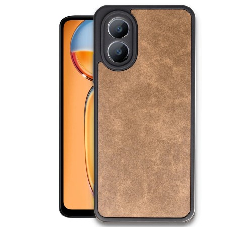 Oppo A38 Kılıf Aras Deri Kapak - Taba Oppo A38 Kılıf Aras Deri Kapak - Taba