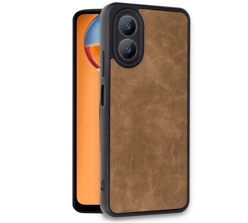 Oppo A38 Kılıf Aras Deri Kapak - Taba Oppo A38 Kılıf Aras Deri Kapak - Taba