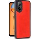 Realme 12 Lite Kılıf Aras Deri Kapak - Kırmızı
