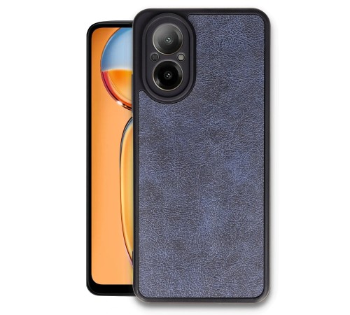 Realme 12 Lite Kılıf Aras Deri Kapak - Lacivert Realme 12 Lite Kılıf Aras Deri Kapak - Lacivert