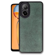 Realme 12 Lite Kılıf Aras Deri Kapak - Koyu Yeşil