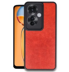 Oppo Reno 11F Kılıf Aras Deri Kapak - Kırmızı