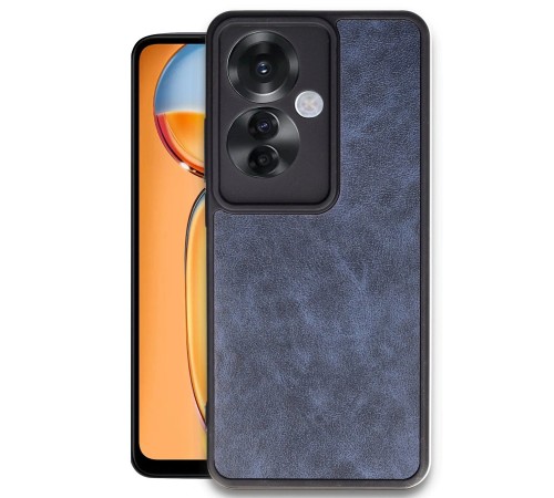 Oppo Reno 11F Kılıf Aras Deri Kapak - Lacivert Oppo Reno 11F Kılıf Aras Deri Kapak - Lacivert