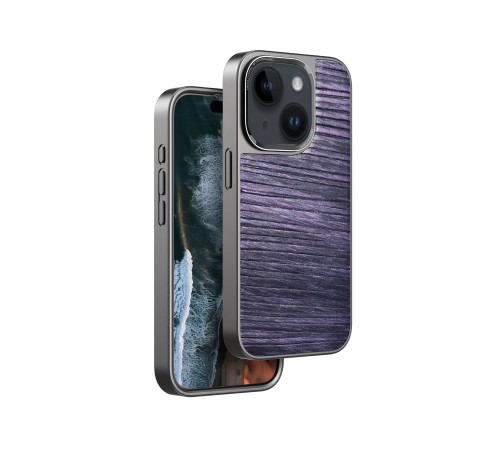iPhone 14 Wave Kapak - Derin Mor iPhone 14 Wave Kapak - Derin Mor