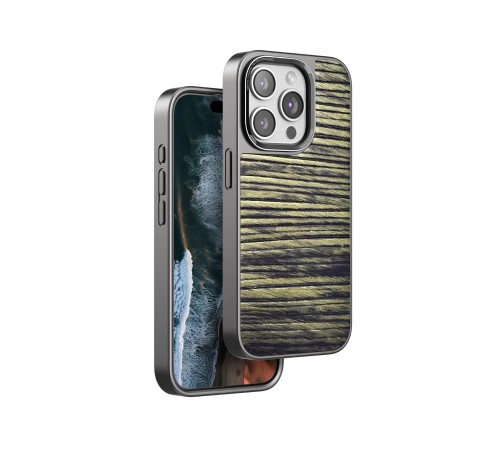 iPhone 14 Pro Wave Kapak - Koyu Kahve iPhone 14 Pro Wave Kapak - Koyu Kahve