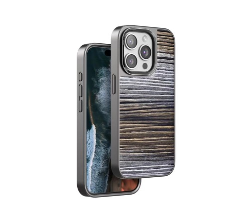 iPhone 15 Pro Wave Kapak - Sarı iPhone 15 Pro Wave Kapak - Sarı