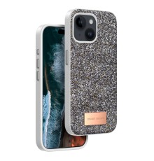 iPhone 14 Bright Simli Kapak - Gümüş