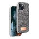 iPhone 14 Bright Simli Kapak - Gümüş