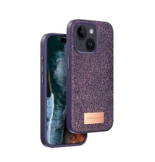 iPhone 14 Bright Simli Kapak - Derin Mor