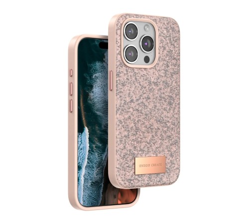 iPhone 14 Pro Bright Simli Kapak - Pembe iPhone 14 Pro Bright Simli Kapak - Pembe