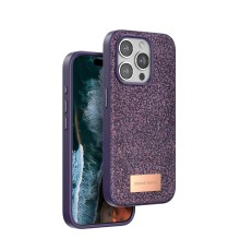 iPhone 14 Pro Bright Simli Kapak - Derin Mor