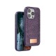 iPhone 14 Pro Bright Simli Kapak - Derin Mor