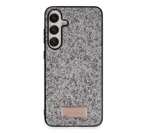Samsung Galaxy A25 5G Bright Simli Kapak - Gümüş Samsung Galaxy A25 5G Bright Simli Kapak - Gümüş