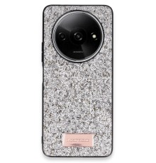 Xiaomi Redmi A3 4G Bright Simli Kapak - Gümüş
