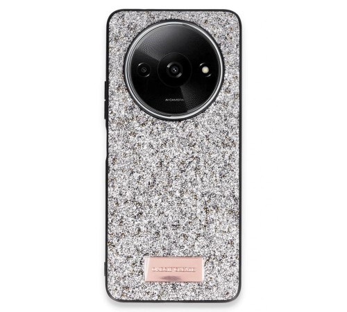 Xiaomi Redmi A3 4G Bright Simli Kapak - Gümüş Xiaomi Redmi A3 4G Bright Simli Kapak - Gümüş