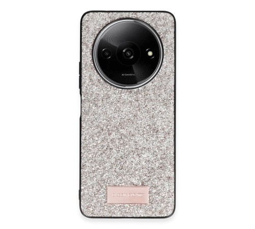 Xiaomi Redmi A3 4G Bright Simli Kapak - Gold Xiaomi Redmi A3 4G Bright Simli Kapak - Gold