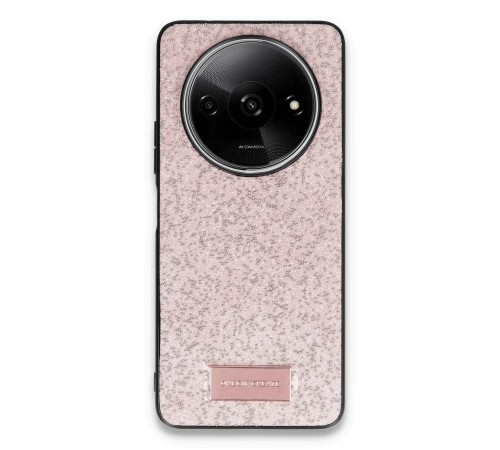 Xiaomi Redmi A3 4G Bright Simli Kapak - Pembe Xiaomi Redmi A3 4G Bright Simli Kapak - Pembe