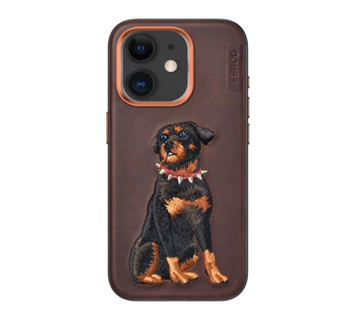 iPhone 11 Perma Desenli Kapak - Koyu Kahve iPhone 11 Perma Desenli Kapak - Koyu Kahve