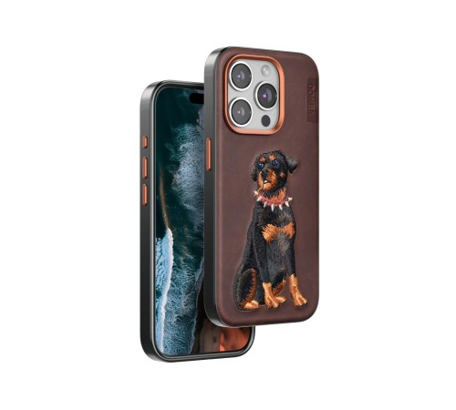 iPhone 14 Pro Max Perma Desenli Kapak - Koyu Kahve iPhone 14 Pro Max Perma Desenli Kapak - Koyu Kahve