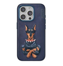 iPhone 15 Pro Perma Desenli Kapak - Lacivert
