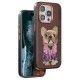 iPhone 11 Cute Desenli Kapak - Koyu Kahve