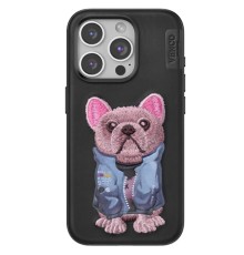 iPhone 15 Pro Cute Desenli Kapak - Siyah