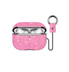 Airpods Pro 2 (2.nesil) Bright Simli Airpods Kapak - Pembe