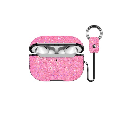 Airpods Pro 2 (2.nesil) Bright Simli Airpods Kapak - Pembe Airpods Pro 2 (2.nesil) Bright Simli Airpods Kapak - Pembe