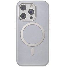 iPhone 15 Pro Max Puskas Magsafe Kapak - Titan Gri