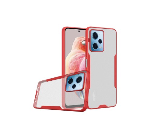 Xiaomi Redmi Note 12 5G Kılıf Platin Silikon - Kırmızı Xiaomi Redmi Note 12 5G Kılıf Platin Silikon - Kırmızı