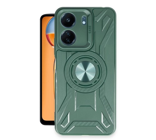 Xiaomi Redmi 13C Kılıf Lincoln Silikon - Koyu Yeşil Xiaomi Redmi 13C Kılıf Lincoln Silikon - Koyu Yeşil