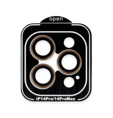 iPhone 15 Pro Max PVD Metal Kamera Lens - Turuncu