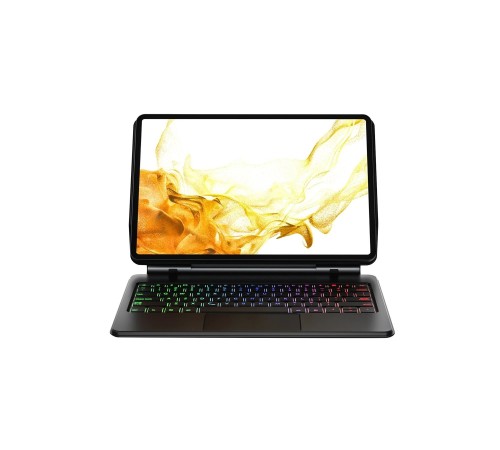 Samsung Galaxy T870 Tab S7 11 Kılıf Eternal Ledli Klavyeli Tablet Kılıfı - Siyah Samsung Galaxy T870 Tab S7 11 Kılıf Eternal Ledli Klavyeli Tablet Kılıfı - Siyah