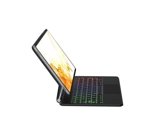 Samsung Galaxy T870 Tab S7 11 Kılıf Eternal Ledli Klavyeli Tablet Kılıfı - Siyah Samsung Galaxy T870 Tab S7 11 Kılıf Eternal Ledli Klavyeli Tablet Kılıfı - Siyah