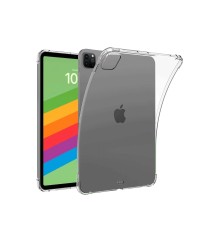 iPad Pro 13 (2024) Kılıf Anti Şeffaf Tablet Silikon - Şeffaf