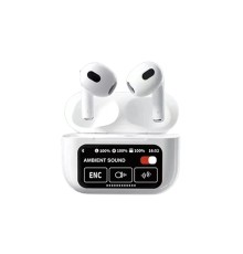 Karler Bass A10 Pro Aktif Gürültü Engelleyici Özellikli Dijital Ekranlı Airpods Bluetooth Kulaklık - Beyaz