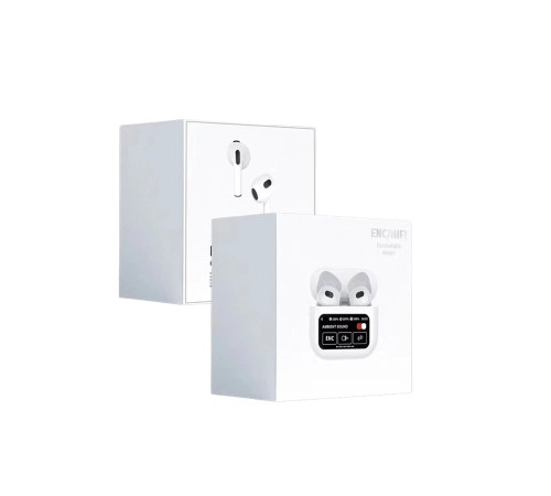 Karler Bass A10 Pro Aktif Gürültü Engelleyici Özellikli Dijital Ekranlı Airpods Bluetooth Kulaklık - Beyaz