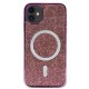iPhone 11 Kılıf Diamond Magsafe Kapak - Derin Mor