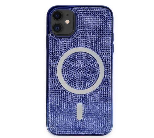 iPhone 11 Kılıf Diamond Magsafe Kapak - Lacivert iPhone 11 Kılıf Diamond Magsafe Kapak - Lacivert