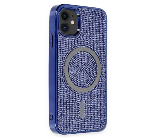 iPhone 11 Kılıf Diamond Magsafe Kapak - Lacivert iPhone 11 Kılıf Diamond Magsafe Kapak - Lacivert