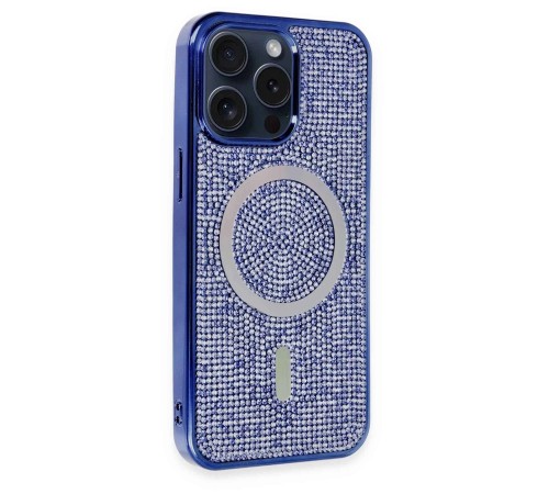 iPhone 14 Pro Max Kılıf Diamond Magsafe Kapak - Lacivert iPhone 14 Pro Max Kılıf Diamond Magsafe Kapak - Lacivert