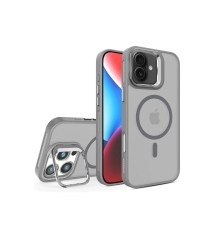 iPhone 16 Plus Flet Lens Magsafe Kapak - Gri