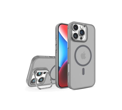 iPhone 16 Pro Flet Lens Magsafe Kapak - Gri iPhone 16 Pro Flet Lens Magsafe Kapak - Gri