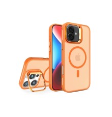 iPhone 16 Plus Flet Lens Magsafe Kapak - Turuncu