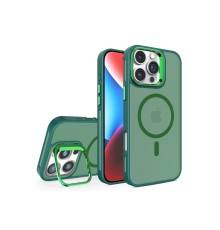 iPhone 16 Pro Flet Lens Magsafe Kapak - Koyu Yeşil