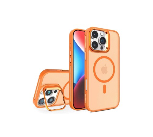 iPhone 16 Pro Max Flet Lens Magsafe Kapak - Turuncu iPhone 16 Pro Max Flet Lens Magsafe Kapak - Turuncu