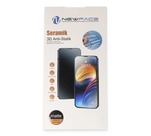 iPhone 16 3D Antistatik Mat Seramik Nano Ekran Koruyucu