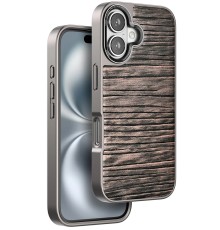 iPhone 16 Wave Kapak - Kahverengi