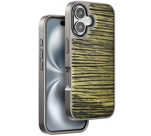 iPhone 16 Wave Kapak - Koyu Kahve iPhone 16 Wave Kapak - Koyu Kahve